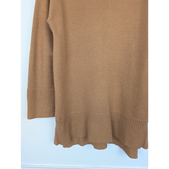 Anthropologie Moth Sweater Saskia Mock Neck Camel Tan Boho Neutral Size M - Picture 5 of 12